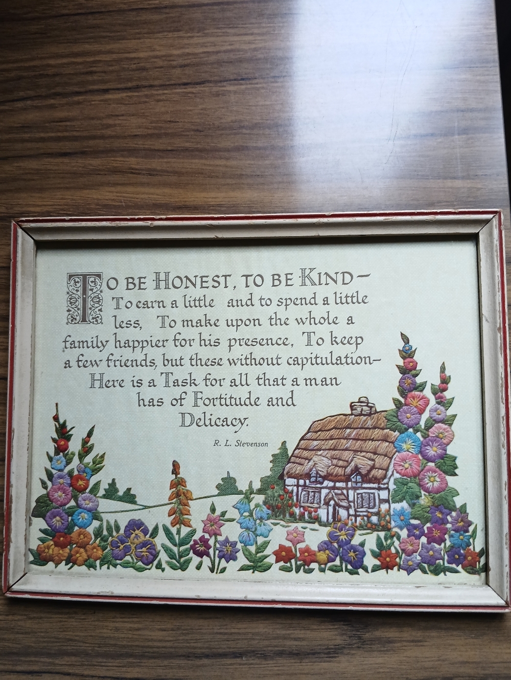 Old Vintage Framed Print To Be Honest, To Be Kind